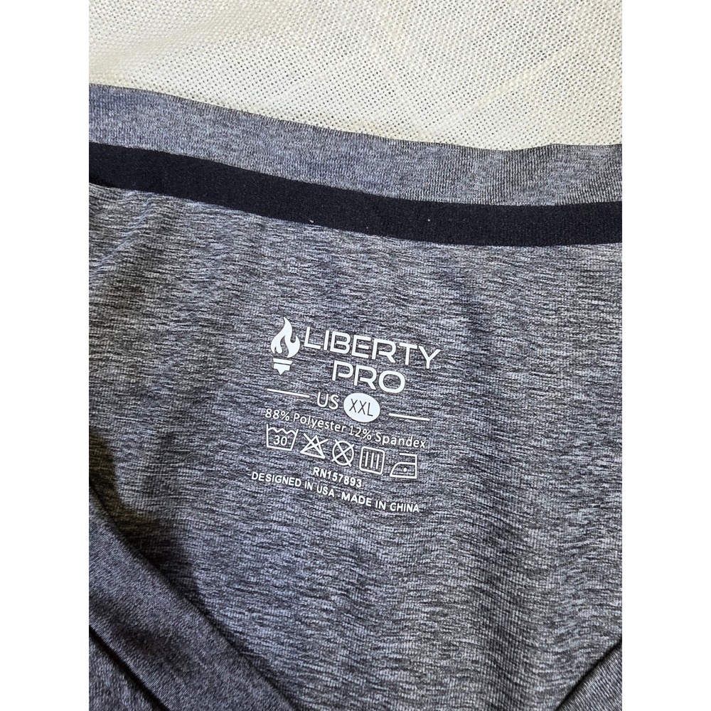 Mens XXL Shirt Lot Jachs Long Sleeve Waffle Thermal Liberty Pro V-Neck Tee Gray - Picture 5 of 8